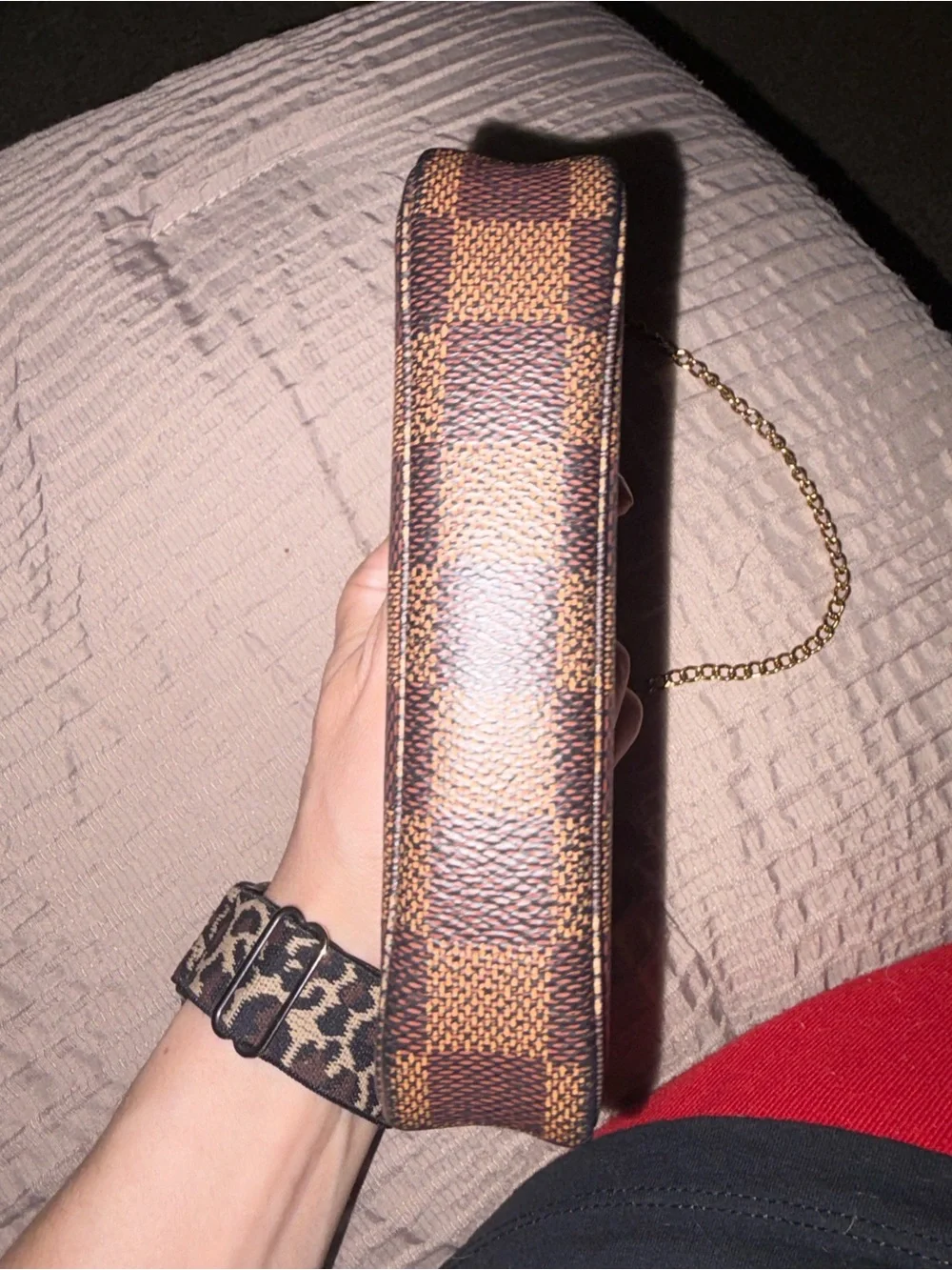 Louis Vuitton Mini Pochette with Gold Chain - Picture 8 of 14